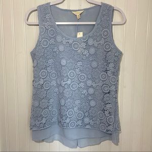 NWT Boho Cottagecore Crochet Top Sz XS